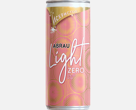 Abrau Light Zero Розовый полусладкий 0,33л Ж/Б